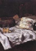 Karl Schuch Still Life with Asparagus (nn02) oil painting